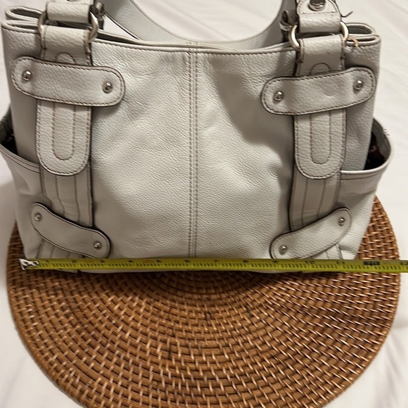 Tiganello Taupe Color Leather Satchel - Picture 7 of 11